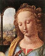 LEONARDO da Vinci Madonna with a Flower (Madonna Benois) g oil painting on canvas